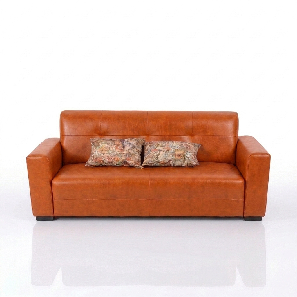 Leather Fabric 2-Seater Sofa (Model: OSCAR-SOFA-2P002)
