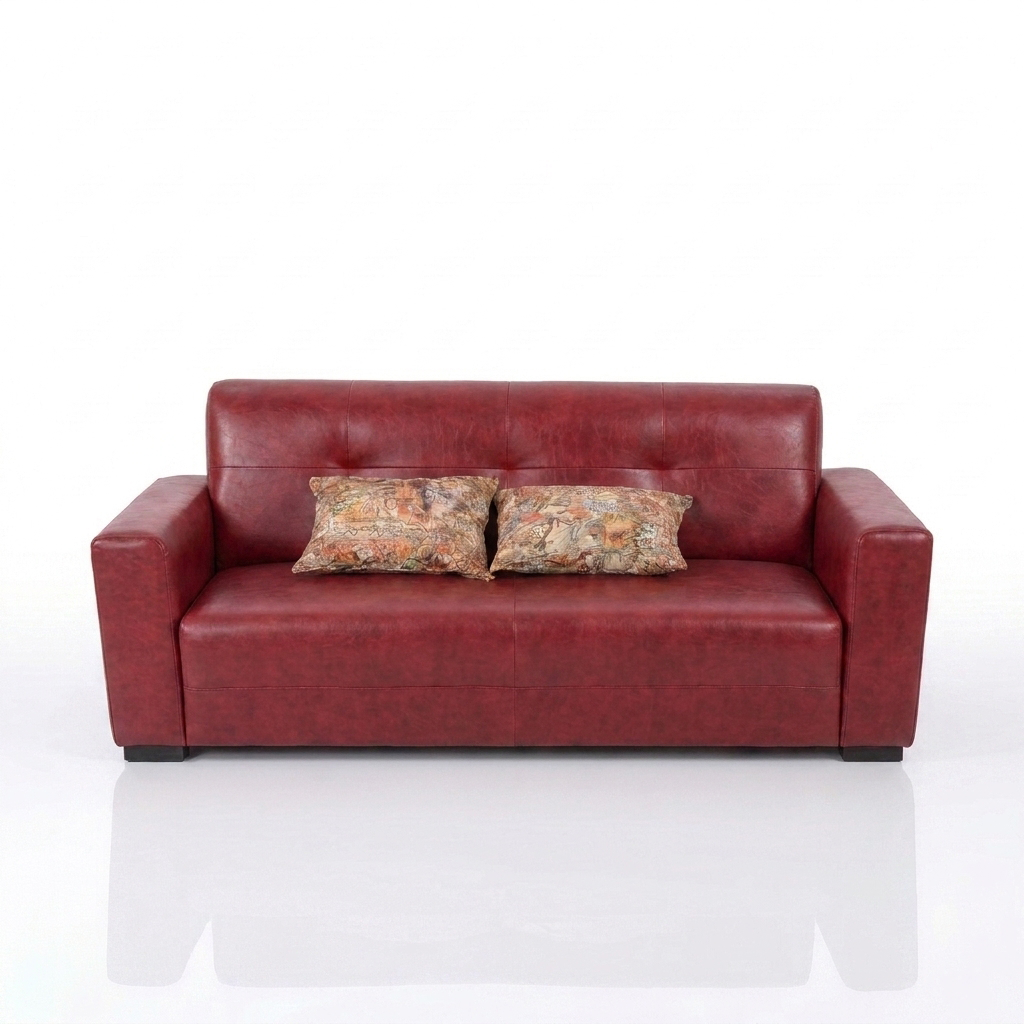 Leather Fabric 2-Seater Sofa (Model: OSCAR-SOFA-2P002)